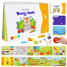 Busy Book: Preschool Learning Activity Folder, Themed with Colorful Pages, Educational Book for Children.