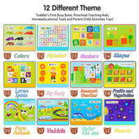 Busy Book: Preschool Learning Activity Folder, Themed with Colorful Pages, Educational Book for Children.