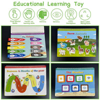 Busy Book: Preschool Learning Activity Folder, Themed with Colorful Pages, Educational Book for Children.