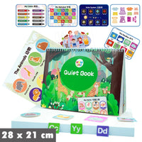 Busy Book: Preschool Learning Activity Folder, Themed with Colorful Pages, Educational Book for Children.