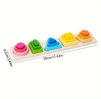 Wooden Shape Sorter Toy for Kids.