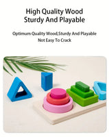 Wooden Shape Sorter Toy for Kids.