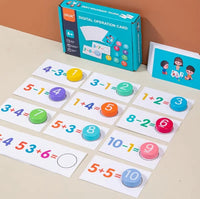 Montessori Toys: Fun Mathematical Awakening with Numeric Calculation Cards.