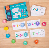 Montessori Toys: Fun Mathematical Awakening with Numeric Calculation Cards.