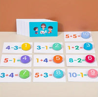 Montessori Toys: Fun Mathematical Awakening with Numeric Calculation Cards.