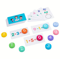 Montessori Toys: Fun Mathematical Awakening with Numeric Calculation Cards.