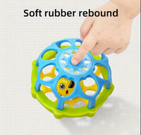 Educational toys of soft rubber ball. Sensory toys.