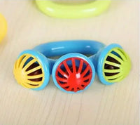 Baby rattle, colorful hand grip toy for baby.