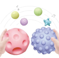 Soft textured ball for young children. Sensory development and tactile exploration.