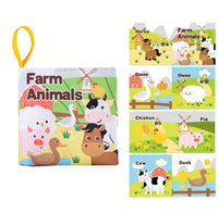 Package of 6 Cloth Books for Babies Early Learning Stimulation Books.