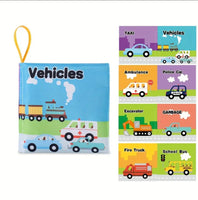 Package of 6 Cloth Books for Babies Early Learning Stimulation Books.