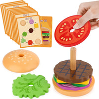 Montessori toys for fake food simulation, stackable building blocks