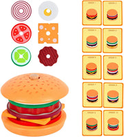 Montessori toys for fake food simulation, stackable building blocks