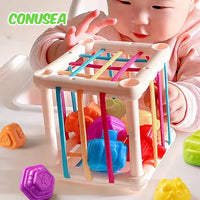 Montessori Toys Sensory Development Learning Educational Toys Colorful Blocks Sorting Game For Babies Infant